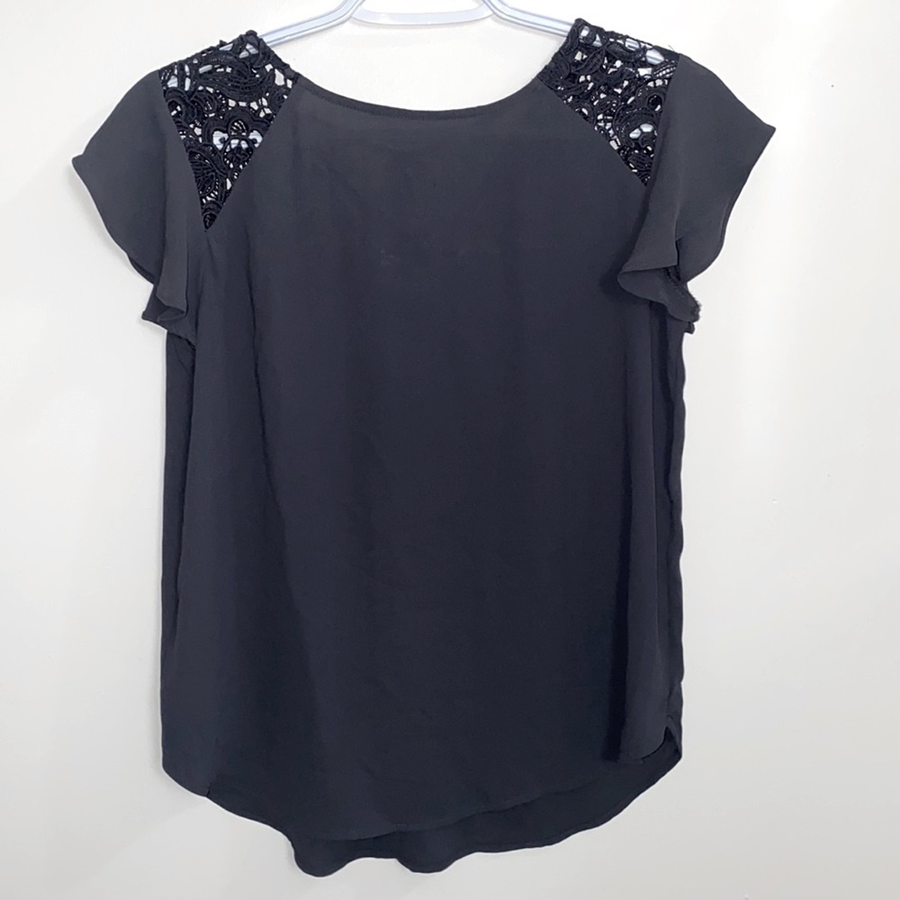 Loft petites grey blouse, XS size, W18, L22.5, 100% polyester